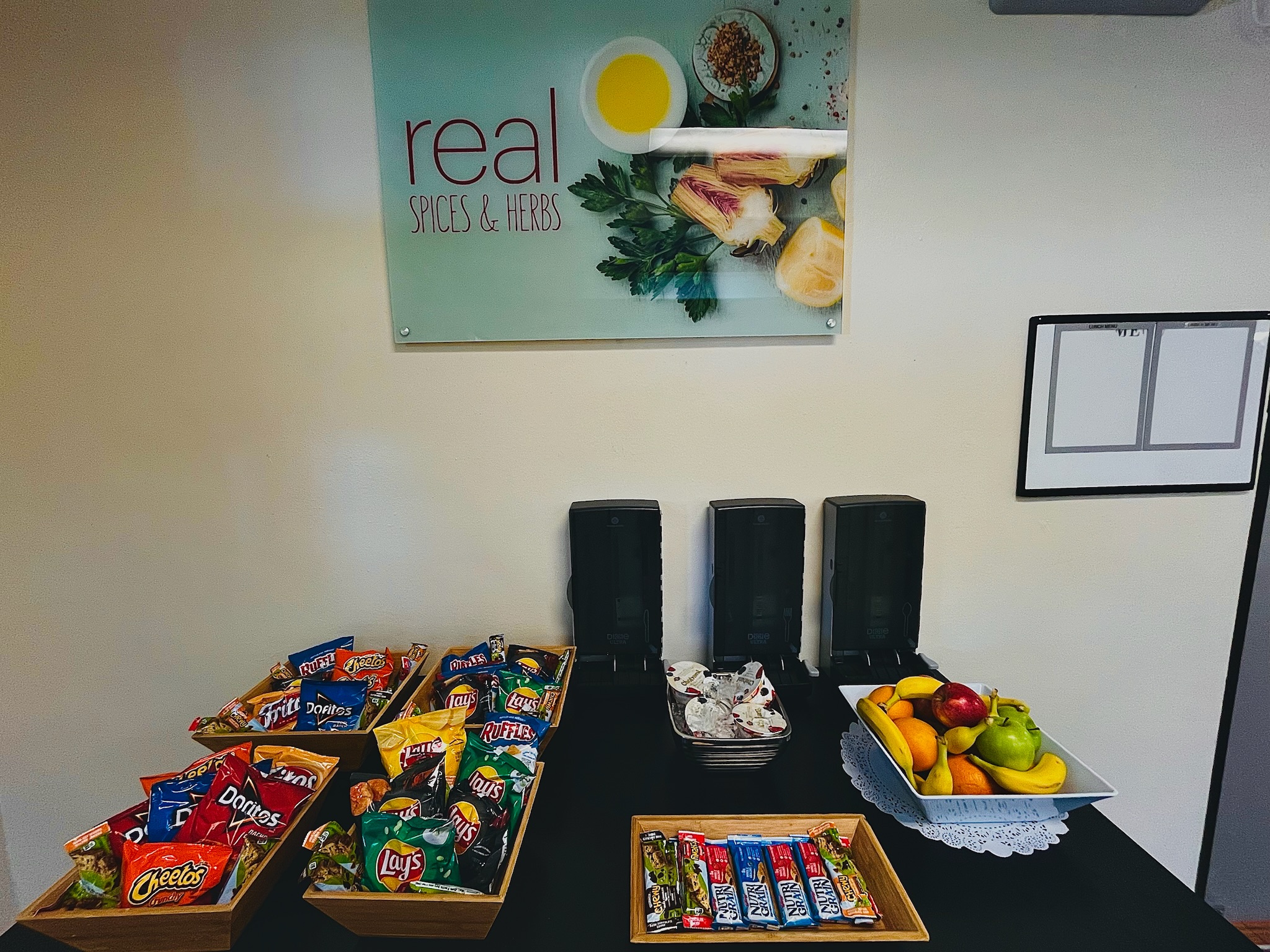 picture of table with snacks